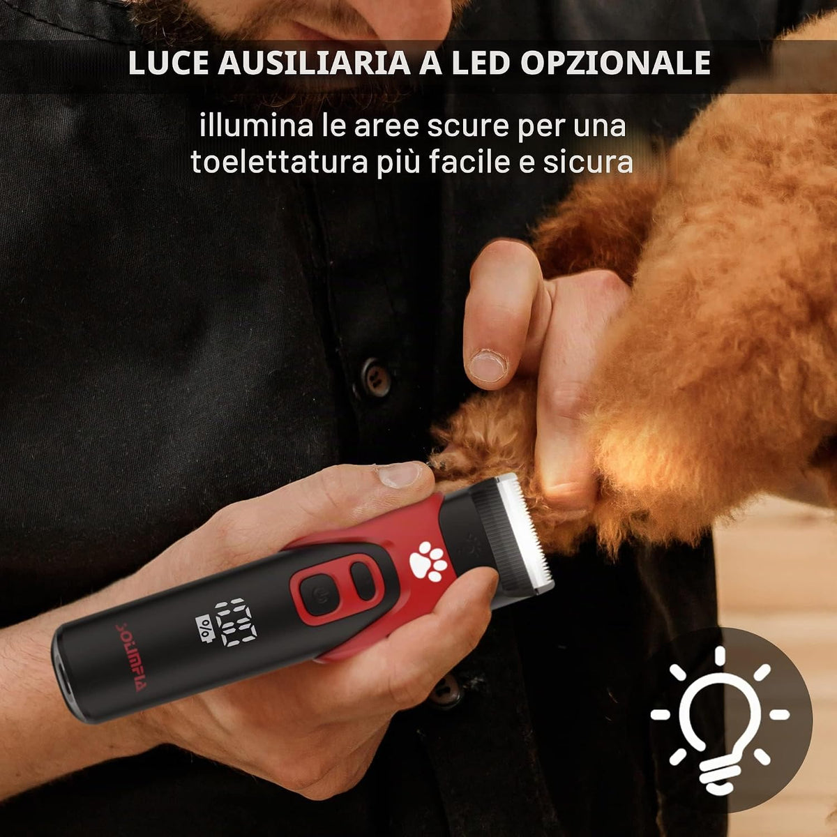 Dog Cat Pet Clippers Rasoio Elettrico Pet Grooming Trimmer Kit Ricaricabile Cordless Basso Rumore Professionale Pet Trimmer Set