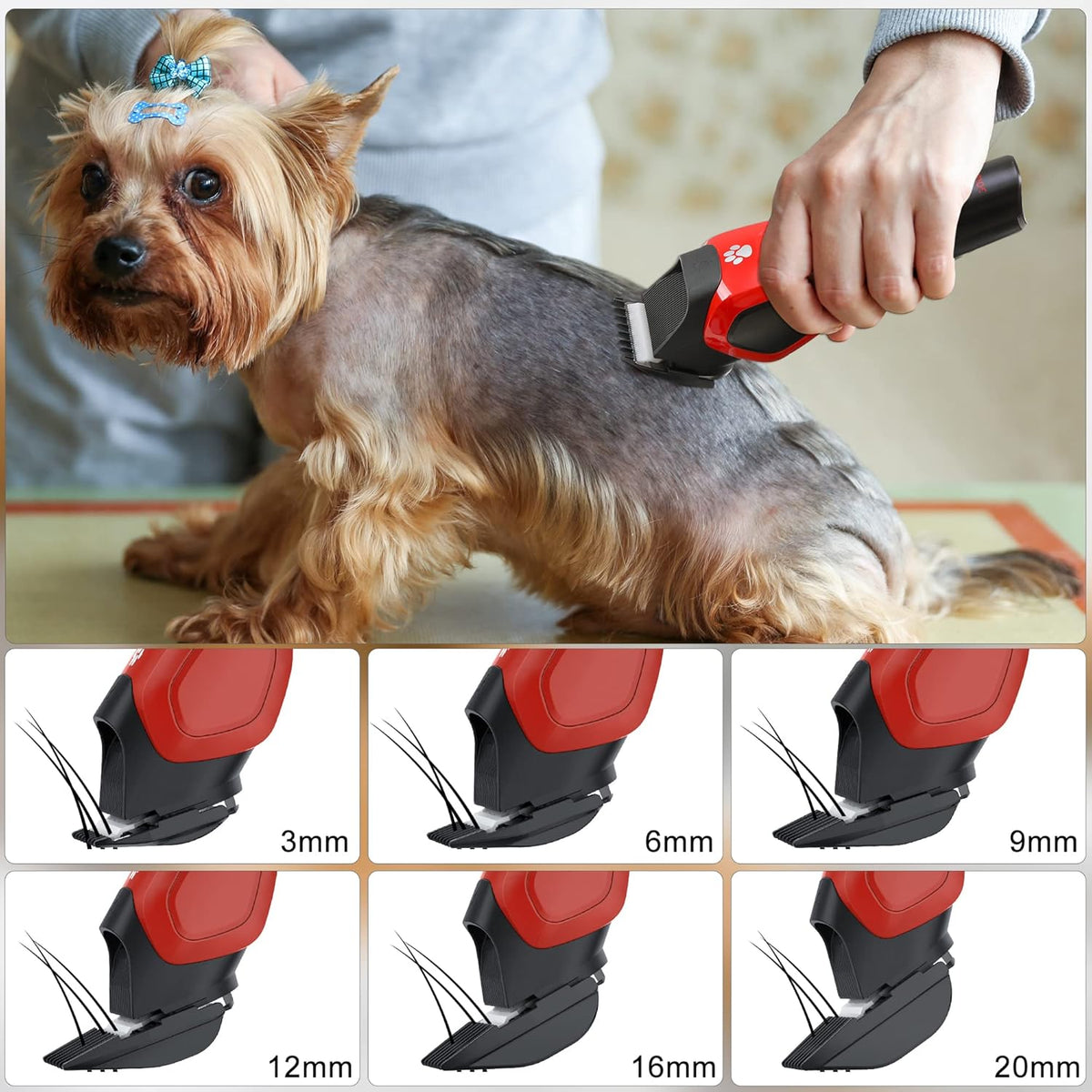 Dog Cat Pet Clippers Rasoio Elettrico Pet Grooming Trimmer Kit Ricaricabile Cordless Basso Rumore Professionale Pet Trimmer Set