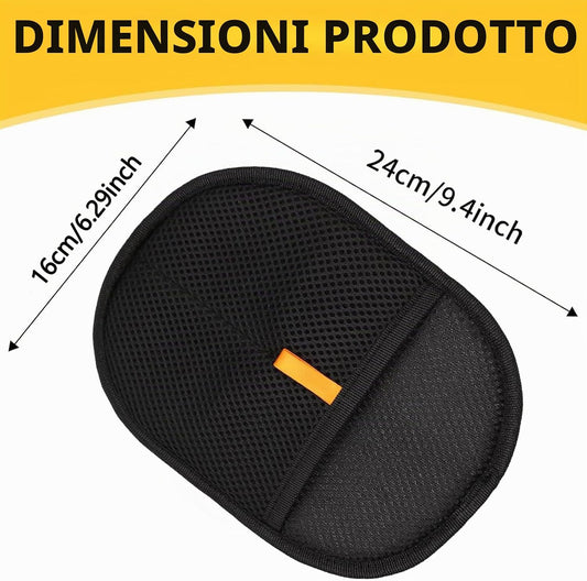 Pet Grooming Gloves, Double-Sided Pet Grooming Gloves, Pets Static Hair Removal Glove, Removal Glove for Pets Hair, Applica Può Rimuovere Rapidamente Peli Vesti